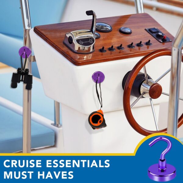 LOVIMAG-Cruise-Ship-Essentials-80Lb-Magnetic-Hooks-for-Cruise-Cabins-Purple-Strong-Magnetic-Hooks-for-Hanging-Refrigerator-Celling-Grill-Fridge-Kitchen-4Pack.jpg LOVIMAG Cruise Ship Essentials, 80Lb Magnetic Hooks for Cruise Cabins, Purple Strong Magnetic Hooks for Hanging, Refrigerator, Celling, Grill, Fridge, Kitchen-4Pack