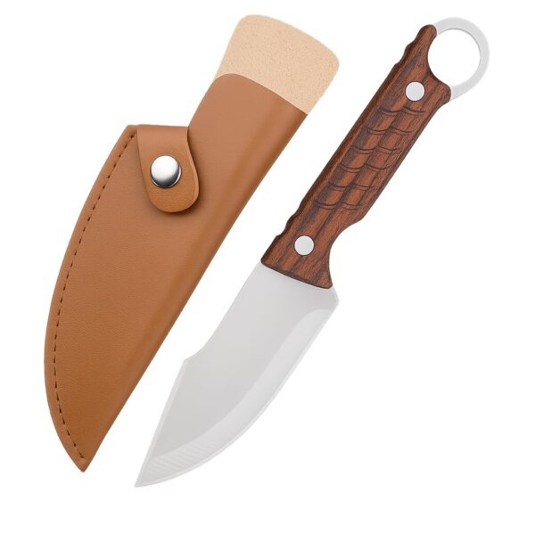 Machado-Japanese-Hand-Sharped-Utility-Knife-with-Leather-Sheath-Full-Tang-Stainless-Steel-Drop-Point-Blade-ABS-Plastic-Handle-Multipurpose-Kitchen-Meat-Vegetable-Outdoor-Knife.jpg Machado Japanese Hand-Sharped Utility Knife with Leather Sheath | Full Tang Stainless Steel Drop Point Blade, ABS Plastic Handle | Multipurpose Kitchen, Meat, Vegetable & Outdoor Knife