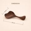 Mango Wood Ladle Spoon | Handcrafted Deep Wooden Ladle for Cooking Serving Curries Soups | Food Safe Heat Resistant Kitchen Utensil