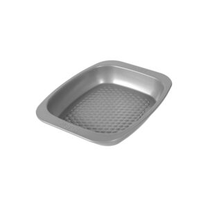 Meyer Bakemaster Carbon Steel Non Stick Mini Oven Roaster | Meyer Bakemaster Carbon Steel Non Stick Mini Oven Roaster | Roasting Pan | Baking Pan | Nonstick Bakeware | Baking Essentials | Cake Tin | Deep Roasting Pan, Grey