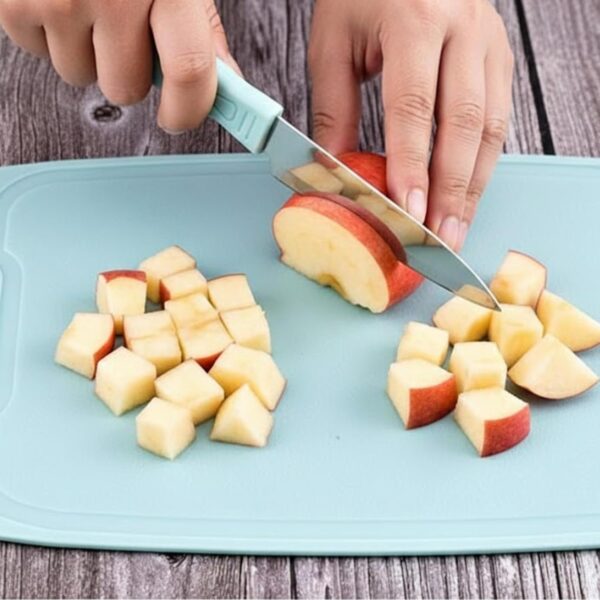 Multi-Purpose Kitchen Knife & Peeler Set with Cutting Board Including Chef Knife, Vegetable Peeler, Kitchen Scissors & Chopping Board,Set for Home & Travel Kitchens