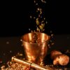 P-TAL Brass Mortar and Pestle Set 100% Pure Brass Okhli Imam Dasta for your Kitchen Spices Ptal Utensils