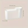 Panchhi Store Wall Mounted Garbage Bag Storage Box Punch Free Trash Bag Dispenser No Drill Plastic Organizer for Kitchen Bathroom Cabinet Under Sink Space Saving Holder White Pack of 1