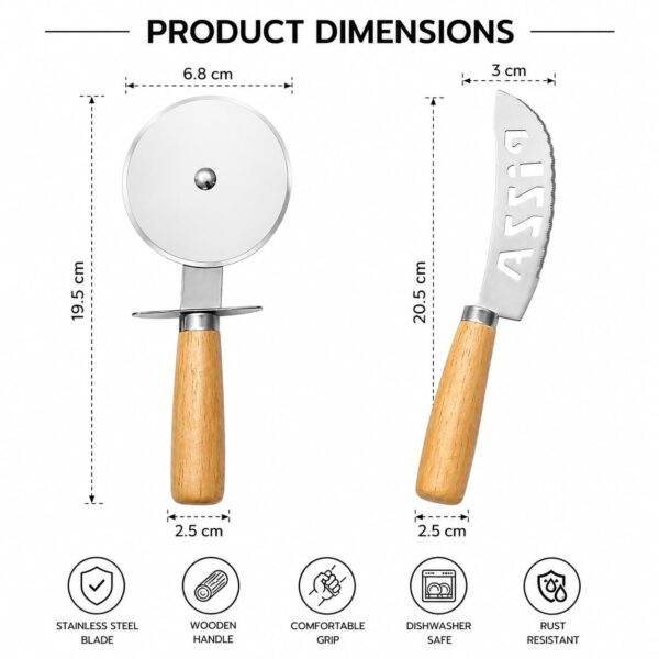 Pizza-Cutter-Set-2-in-1-Stainless-Steel-Wheel-Rocker-Knife-with-Wooden-Handle-Serrated-Blade-Pizza-Slicer-and-Rotating-Cutter-for-Kitchen-Baking-Tools-Easy-Slice-for-Pizza-Cheese-and-Bread.jpg Pizza Cutter Set 2-in-1 Stainless Steel Wheel & Rocker Knife with Wooden Handle - Serrated Blade Pizza Slicer and Rotating Cutter for Kitchen Baking Tools | Easy Slice for Pizza, Cheese and Bread
