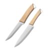 Premium Stainless Steel Kitchen Knife Set with Ergonomic Wooden Handle Premium Stainless Steel Kitchen Knife Set with Ergonomic Wooden Handle Ultra-Sharp Multipurpose Chef & Utility Knives for Meat, Vegetables, Fruits & Daily Cooking(Pack of 2)