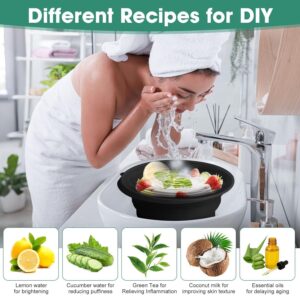 Roventa™Silicone Ice Bath Bowl with Built-in Ice Tray, Black, Effortless Roventa™Silicone Ice Bath Bowl with Built-in Ice Tray, Black, Effortless Cooling