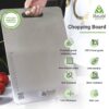 Rusabl Premium Food Grade Stainless Steel Chopping Board for Kitchen (Rectangular, 31 x 21 cm, Medium), BIS Certified, Anti-Rust, Non-Slip Cutting Board for Slicing Fruits, Vegetables, Kneading Board