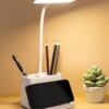 SaleOn Rechargeable Stable Desk Lamp with USB Cable | 3 Color Modes | 6 Month Warranty | Mobile Holder | Eye Protection | Study & Reading Table Lamp | Touch Control | Non-Flickering