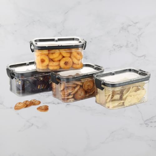 Saule-Plastic-Utility-Container-Air-Tight-Containers-For-Kitchen-Storage-Set-Plastic-Boxes-For-Storage-700-ml-MulticolorSet-of-4.jpg Saule Plastic Utility Container - Air Tight Containers For Kitchen Storage Set, Plastic Boxes For Storage 700 ml (Multicolor,Set of 4)