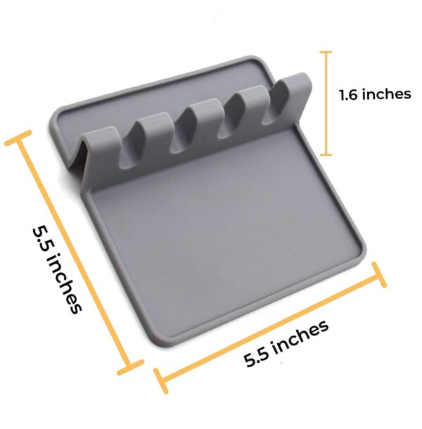 Silicone-Utensil-Rest-with-Drip-Pad-for-Multiple-Utensils-Heat-Resistant-BPA-Free-Spoon-Rest-Spoon-Holder-for-Stove-Top-Kitchen-Utensil-Holder-for-Spoons-Ladles-Tongs-More-Multi.jpg Silicone Utensil Rest with Drip Pad for Multiple Utensils, Heat-Resistant, BPA-Free Spoon Rest & Spoon Holder for Stove Top, Kitchen Utensil Holder for Spoons, Ladles, Tongs & More-Multi