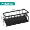 Sink-Storage-Rack-Kitchen-Organiser-Stainless-Steel-Storage-Box-with-Drip-Tray-Suitable-for-Storing-Sponges-Towels-and-Tea-Towels-Black.jpg Sink Storage Rack, Kitchen Organiser, Stainless Steel Storage Box with Drip Tray, Suitable for Storing Sponges, Towels and Tea Towels (Black)