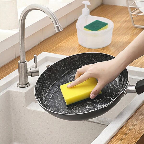 Solitude-Double-Layer-Soap-Dispenser-with-2-Sponges-Liquid-Holder-Dispenser-Pump-with-Sponge-Holder-for-Kitchen-Sink-Bathroom-Accessories-Transparent.jpg Solitude Double-Layer Soap Dispenser with 2 Sponges, Liquid Holder & Dispenser Pump with Sponge Holder for Kitchen Sink & Bathroom Accessories (Transparent)