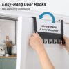 Solitude-Pack-of-2-Heavy-Duty-Metal-Over-Door-Hanger-with-6-Hooks-Drill-Free-Hanging-Rack-Organizer-for-Bathroom-Bedroom-Kitchen-Black.jpg Solitude Pack of 2 Heavy Duty Metal Over Door Hanger with 6 Hooks, Drill-Free Hanging Rack Organizer for Bathroom, Bedroom, Kitchen (Black)