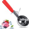 Stainless-Steel-Cookie-Scoop-for-Baking-Multipurpose-Melon-Baller-Meatball-Spring-Scoops-Perfect-Portion-Sizes-Easy-Food-RED.jpg Stainless Steel Cookie Scoop for Baking, Multipurpose Melon Baller, Meatball Spring Scoops, Perfect Portion Sizes, Easy Food (RED)