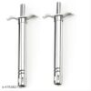 Stainless Steel Regular Gas Lighter for Kitchen Stove with Stand. Steel Gas Lighter (Silver, Pack of 2)|AE-P7052