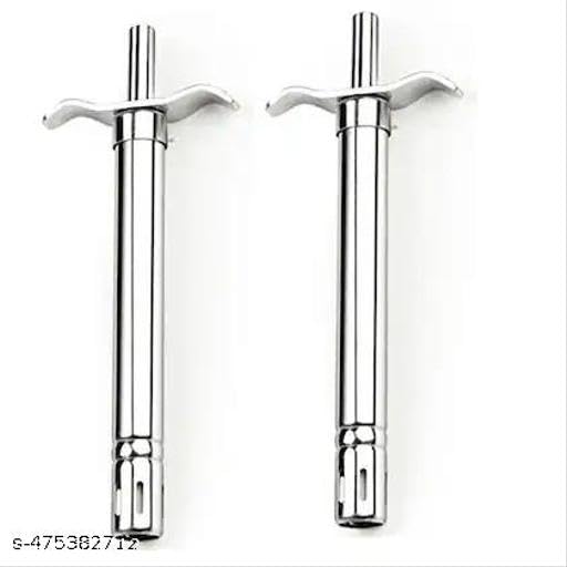 Stainless Steel Regular Gas Lighter for Kitchen Stove with Stand. Steel Gas Lighter (Silver, Pack of 2)|AE-P7052