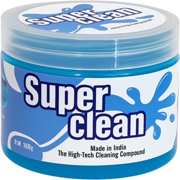 Super Clean Magic Gel - Universal Cleaning Gel for Car Interior, Keyboard, and Electronics - Non-Toxic & Reusable Dust Cleaner - Perfect for Auto Vents, PC, and More (160 Gram)