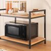 TEKAVO Metal Multi-Purpose Rack for Microwave | Oven | OTG TEKAVO Metal Multi-Purpose Rack for Microwave | Oven | OTG | Kitchen Organizer | Brown | 60.5L x 40.2W X 50.7H CM