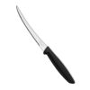 TRAMONTINA Plenus 12cm / 4.7" Tomato Knife | Stainless Steel Blade | Kitchen Knife for Tomatoes/Kiwis | Wavy/Micro-Serrated Edge | Black Polypropylene Handle | Made in Brazil | 5 Year Warranty