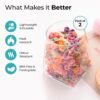 The Better Home Borosilicate Glass Jars Set for kitchen | Airtight Glass Jar for Kitchen Storage | Leakproof Kitchen Jars Containers with Wooden Lid & Metal Loop | Multi-Utility| 360ML, Set of 2