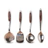 The Indus Valley Stainless Steel Ladle/Spoon/Slotted Turner/Skimmer - Set of 4 | Cooking Utensils| Kitchen, Serving Tools | No Harmful Polish