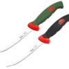 Tomato Knife Set – 2-Pack Serrated Tomato Slicer | 420J2 Surgical Stainless Steel, 54–55 HRC | Long-Lasting Edge, Multicolor Hygienic Ergonomic Handles | Perfect for Tomatoes, Fruits & Soft Vegetables