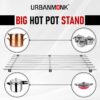 URBANMONK Big Hot Pot Stand for Kitchen | Trivets for Hot Pots | Vessel Stands | Dining Table Stands for Hot Dishes | 20 x10 Inch (Big Trivet)