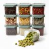 VOLTURI Air Tight Kitchen Storage and Containers for Pulses, Cereals, Grains, Dry Fruits, Pantry Organization, Kitchen Storage Box, Kitchen Accessories Items for Home, (500 ML, Pack of 6)