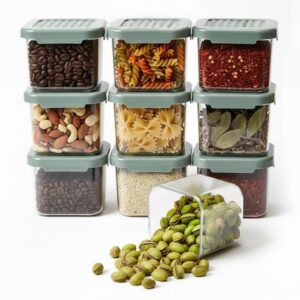 VOLTURI Air Tight Kitchen Storage and Containers for Pulses, Cereals, Grains, Dry Fruits, Pantry Organization, Kitchen Storage Box, Kitchen Accessories Items for Home, (500 ML, Pack of 6)