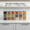 VOLTURI Air Tight Kitchen Storage and Containers for Pulses, Cereals, Grains, Dry Fruits, Pantry Organization, Kitchen Storage Box, Kitchen Accessories Items for Home, (500 ML, Pack of 6)