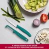 Victorinox Swiss Made Stainless Steel Swiss Classic Paring Knife Kitchen Knife 8 cm Straight Edge with I-Peeler Set (2 Pcs) Green | 6.7114.21C1