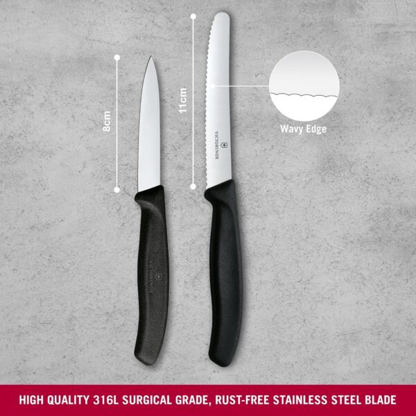 Victorinox-Swiss-Made-Stainless-Steel-Swiss-Classic-Paring-Knife-Kitchen-Knife-Set-2-Pcs-Straight-Edge-8-cm-and-Wavy-Edge-11cm-Knives-Black-6.7113.2.jpg Victorinox Swiss Made Stainless Steel Swiss Classic Paring Knife Kitchen Knife Set (2 Pcs) Straight Edge 8 cm and Wavy Edge 11cm Knives Black | 6.7113.2