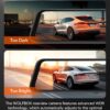 WOLFBOX G840H 12" Touchscreen Mirror Dash Cam with WiFi, 2.5K Rear View Mirror Camera with 1080P Rear Camera, Mirror Dash Camera for Car Front and Rear, Parking Mode, WDR, Included 32GB Card and GPS