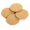 Windup Cork Trivets for Hot Dishes, Hot Pad, Place Mat - Export Quality 7inch - Set of 4 (Natural) - Thick & Absorbent, Non Slippery, Heat Resistant, Eco-Friendly, Made in India