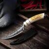 Wizbiz Premium Damascus Style Curved Utility Kitchen Knife | Kitchen Wizbiz Premium Damascus Style Curved Utility Kitchen Knife | Kitchen Cutting Tool for Meat,Vegetables Compact EDC, Utility Knives for Precision Cutting, Crafting and Gift Use