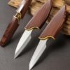 Wizbiz Premium Double-Blade Multipurpose Utility Knife Ultra-Sharp Stainless Steel Dual-Edge EDC Pocket Paring Knife for Fruits Vegetables Daily Kitchen Use | Compact Travel-Friendly