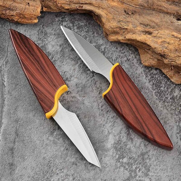 Wizbiz Premium Double-Blade Multipurpose Utility Knife Ultra-Sharp Stainless Steel Dual-Edge EDC Pocket Paring Knife for Fruits Vegetables Daily Kitchen Use | Compact Travel-Friendly