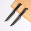 YATTA Slice Hand-Forged Iron Multipurpose Kitchen Knife Set of 2 | Iron Knife 6 Inch Blade with Fibre Handle | Kitchen Knife for Home, Ideal for Fish, Vegetables & Meat | Ultra-Sharp & Durable
